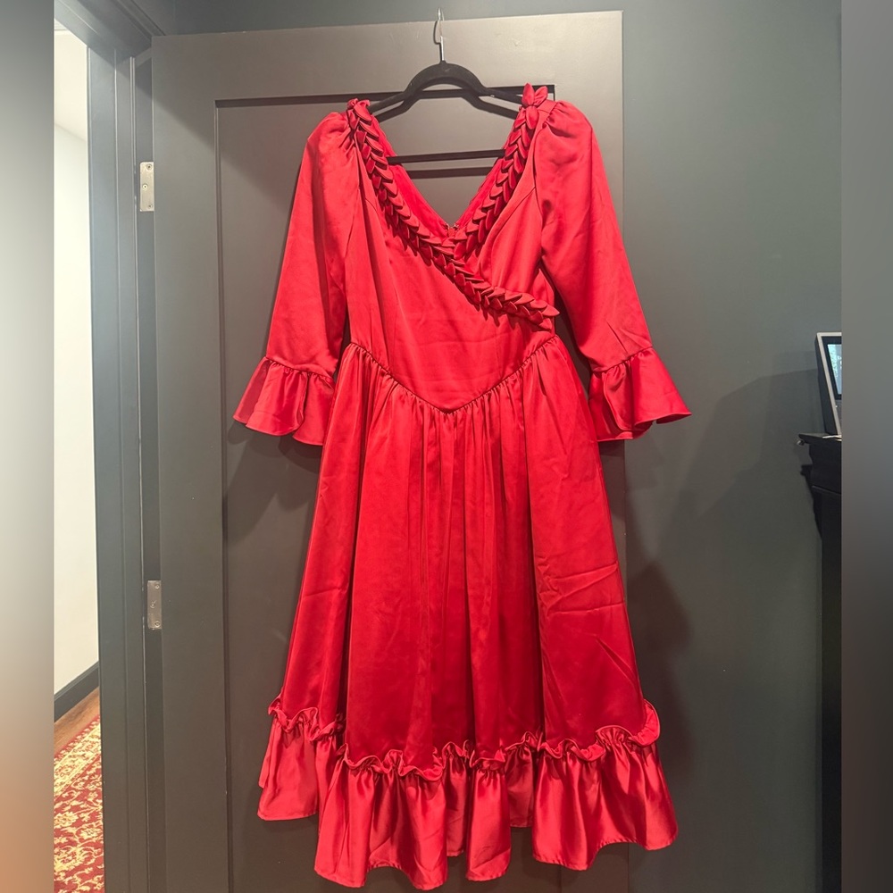 La femme en noir Mina Dracula dress red medium - Picture 2 of 5